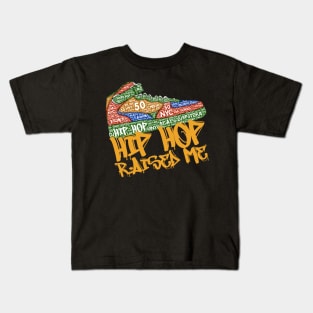 Hip Hop Raised Me Sneaker 50th Anniversary Kids T-Shirt